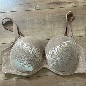 Soma Stunning Support Full Coverage Balconette Lace Bra Underwire 36DD Beige